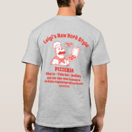Camiseta Personalizar o Restaurante de Pizza com Gráfico De