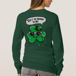 Camiseta Personalizar O Topo Da Manhã Shamrock