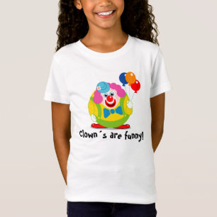 Camiseta Personalizar, palhaço de circo giro de desenho co