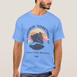 Camiseta Personalizar para Personalizar BLUE Cruise da Famí