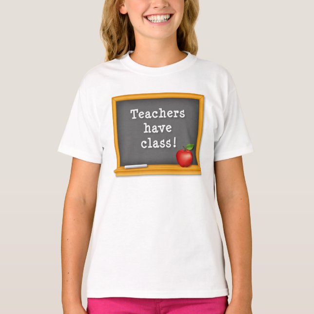 Camiseta Personalizar Professores de Crianças tem Classe: (Frente)