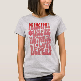 Camiseta Personalizar Retro Principal Inspire Motivation Lo