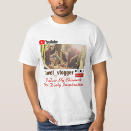 Camiseta Personalizar seguir meu canal