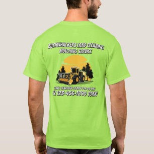 Camiseta Personalizar Serviço de Limpeza de Terrenos e Mulc