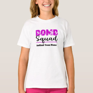Camiseta Personalizar T-Shirt da Equipe de Softball para Me