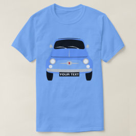 Camiseta Personalizar Vintage clássico Blue Fiat 500