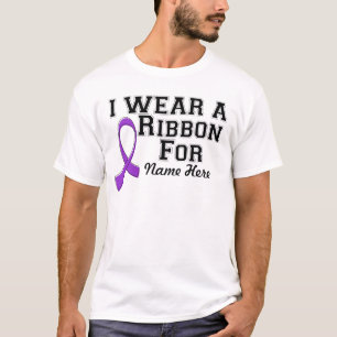 Camiseta Personalizar Visto uma Faixa de Opções Roxa