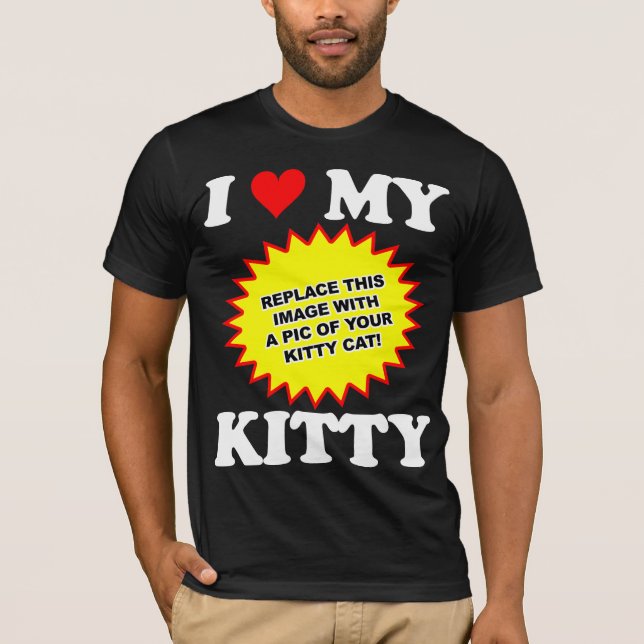 Camiseta PERSONALIZÁVEL Adoro meu Gatinho (Frente)