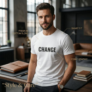 Camiseta Personalizável com Frase para Homens