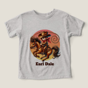 Camiseta personalizável cowboy meninos legais 