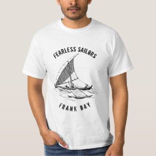 Camiseta personalizável do navio de navegação