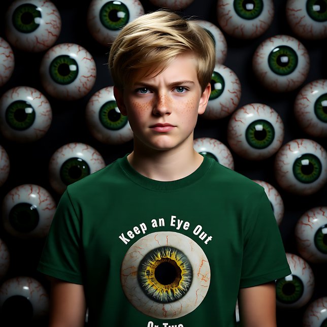 Camiseta Personalizável e assustador Mantenha um Olho Fora (Creepy customizable Keep an Eye Out T-Shirt)