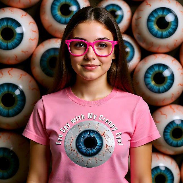 Camiseta Personalizável e assustador Mantenha um Olho Fora (Creepy customizable Keep an Eye Out T-Shirt)