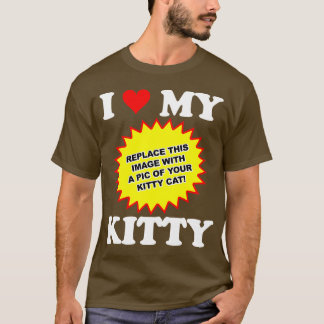 Camiseta PERSONALIZÁVEL Eu Amo Meu Gatinho