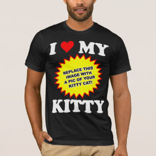 Camiseta PERSONALIZÁVEL Eu Amo Meu Gatinho