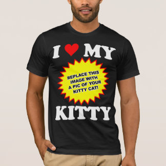 Camiseta PERSONALIZÁVEL Eu Amo Meu Gatinho