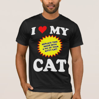 Camiseta PERSONALIZÁVEL Eu Amo Meu Gato