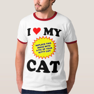 Camiseta PERSONALIZÁVEL Eu Amo Meu Gato