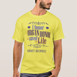 Camiseta Personalizável Eu honro o doador que salvou minha