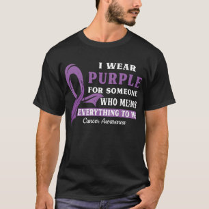 Camiseta Personalizável Eu Visto Roxo Para A Consciência Do
