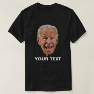 Camiseta Personalizável Joe Biden Rosto Engraçado
