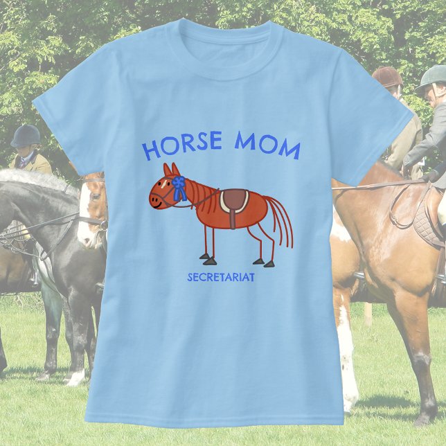 Camiseta Personalizável: Mãe de Cavalo - Doodal de Cavalo d (Criador carregado)