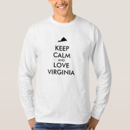 Camiseta Personalizável MANTENHA A CALMA e AME VIRGINIA
