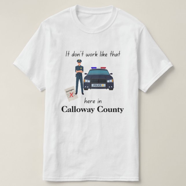 Camiseta Personalizável Não Funciona Dessa Forma (Frente do Design)