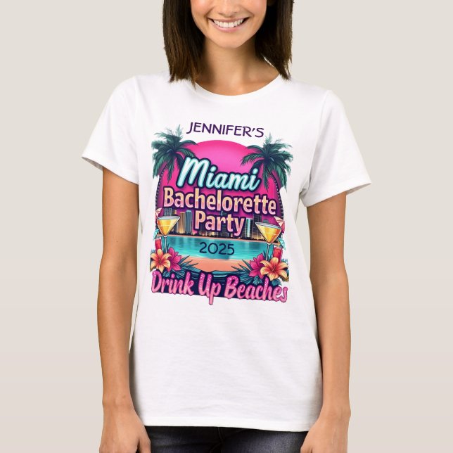 Camiseta Personalizável para Festa de Despedida de (Frente)
