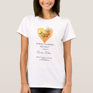 Camiseta personalizável para grupos cristãos
