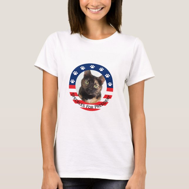 Camiseta Personalizável Seu Pet Para Presidente (Frente)