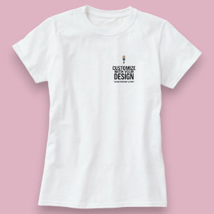 Camiseta Personalizável Simples Branco Corporativo Empresar