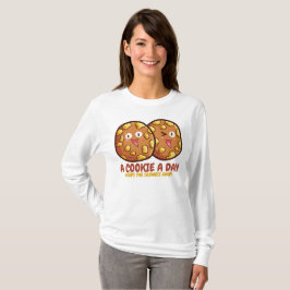 Camiseta Personalizável um cookie por design dia