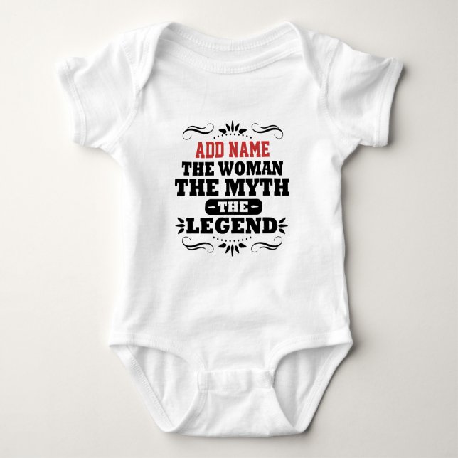 CAMISETA PERSONALIZE A MULHER O MITO A LEGENDA (Frente)