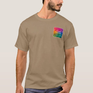 Camiseta Personalize a parte traseira do Design para adicio