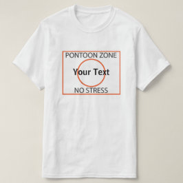 Camiseta Personalize a zona do pontão nenhum t-shirt do