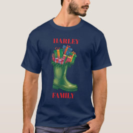 Camiseta Personalize as Botas Novas do Papai Noel