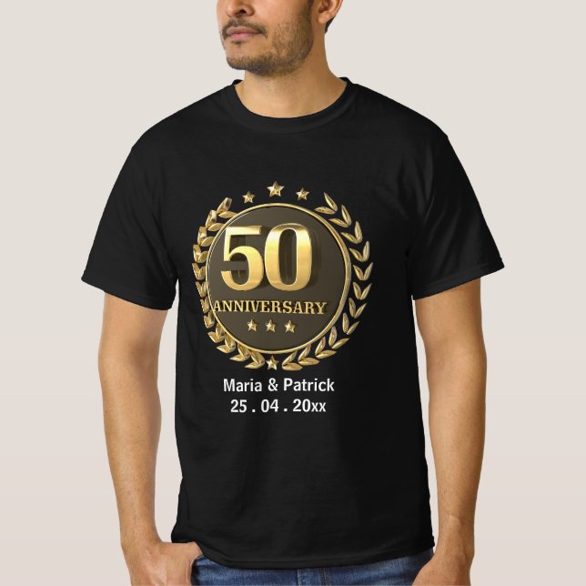 Camiseta Personalize as mulheres que se dão ao Ouro 50º ani (Frente)