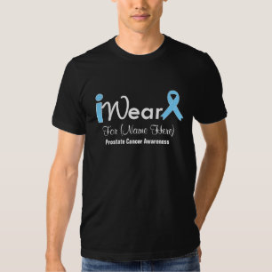 Camiseta Personalize claro - cancro da próstata da fita