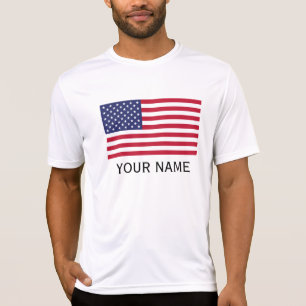 Camiseta Personalize com seu nome EUA Estados Unidos
