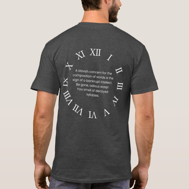 Camiseta PERSONALIZE! Conversas Clássicas Desafio B (Verso)