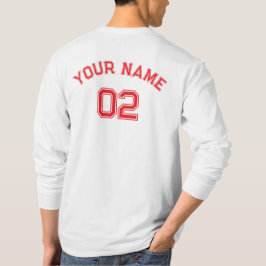 Camiseta Personalize Create Player Name Number Man Mens 