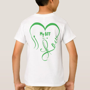 Camiseta Personalize Eu Amo Meu Melhor Amigo • Você = ♥