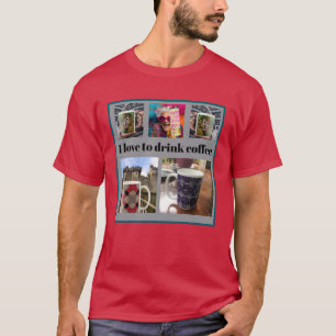 Camiseta Personalize fotos, Crie seu painel de 5 lugares