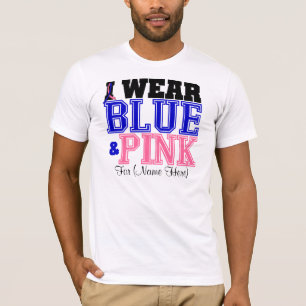 Camiseta Personalize-me vestem o cancro da mama masculino