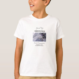 Camiseta Personalize, Menino, Primeira Comunhão Azul