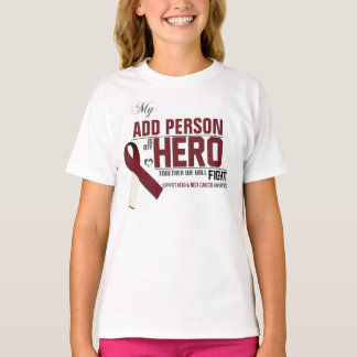 Camiseta Personalize MEU HERÓI:  Cancer da cabeça & do
