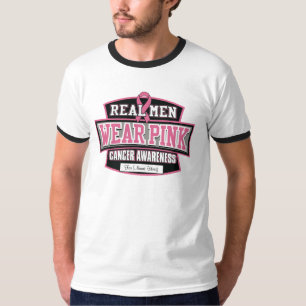 Camiseta Personalize-o cancro da mama REAL do ROSA do
