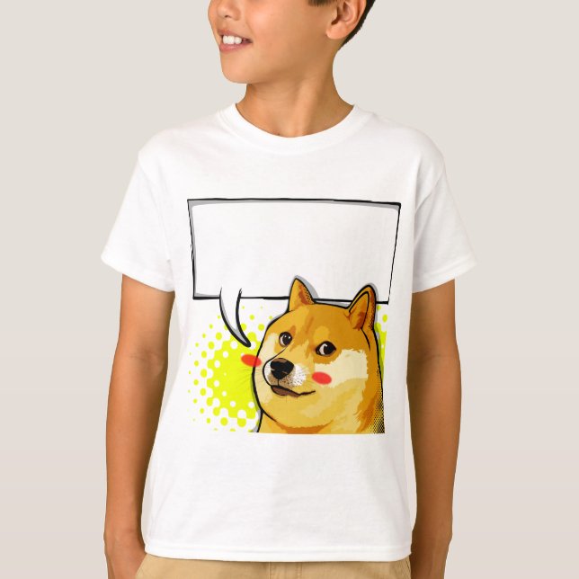 Camiseta Personalize o Doge que Meme adiciona seu próprio (Frente)