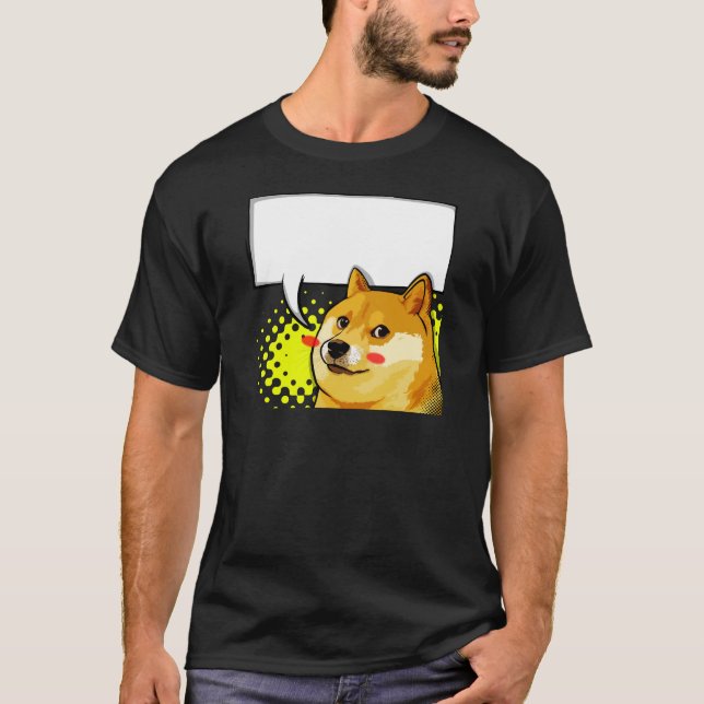 Camiseta Personalize o Doge que Meme adiciona seu próprio (Frente)